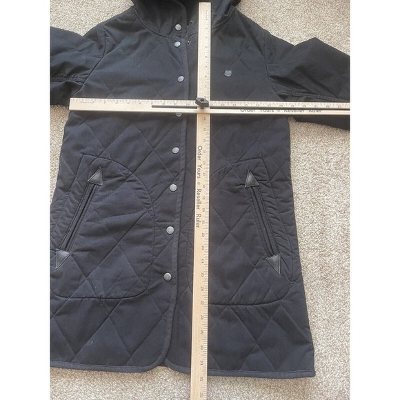Burton Coat Women’s Small Black Gemmi Jacket Water Resistant Hood Fleece Lined - Picture 2 of 7